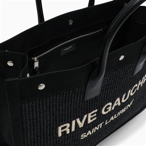 ysl rive droite black tote bag|YSL canvas tote.